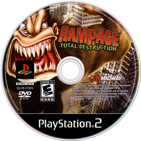 Rampage: Total Destruction - Disc (North America) - 1280x1280