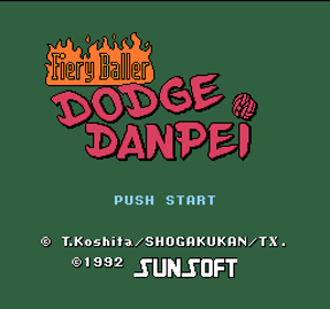 Honoo no Toukyuuji: Dodge Danpei  - Screenshot - Game Title (United States) - 256x240