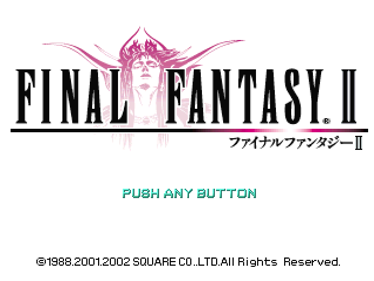 Final Fantasy II - Screenshot - Game Title (Japan) - 637x478