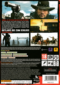 Red Dead Redemption - Box - Back (Germany) - 3021x4284