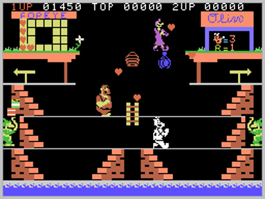 Popeye - Screenshot - Gameplay (World) - 256x192