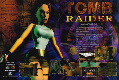 Tomb Raider (1996) - Advertisement Flyer - Front (Europe) - 2500x1676