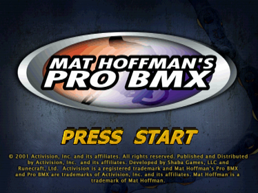 Mat Hoffman's Pro BMX - Screenshot - Game Title (World) - 640x480