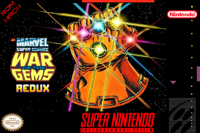 Marvel Super Heroes in War of the Gems Redux - Fanart - Box - Front (World) - 1500x1000