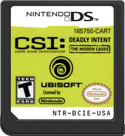 CSI: Deadly Intent: The Hidden Cases - Cart - Front (North America) - 517x564