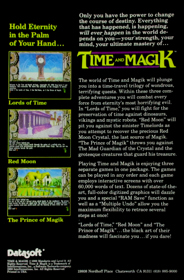 Time and Magik: The Trilogy - Box - Back (North America) - 751x1144