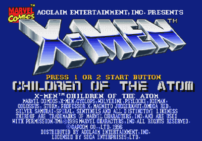 X-Men: Children of the Atom - Screenshot - Game Title (World) - 640x448