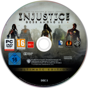 Injustice: Gods Among Us: Ultimate Edition - Disc (Europe) - 1406x1406