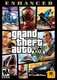 Grand Theft Auto V Enhanced - Box - Front (North America) - 1063x1500