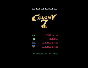 Colony 7 - Screenshot - Game Title (Europe) - 320x250