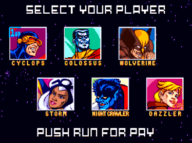 X-Men: The Arcade Game (Remake Version) [Special Edition] - Screenshot - Game Select (World) - 960x720