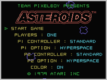 Asteroids - Screenshot - Game Title (World) - 256x192