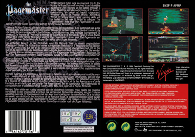 The Pagemaster - Box - Back (Europe) - 2103x1475