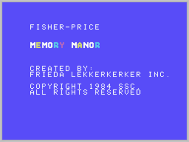 Memory Manor - Screenshot - Game Title (North America) - 256x192