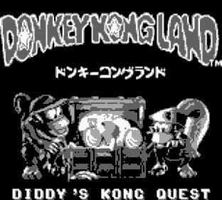 Donkey Kong Land 2 - Screenshot - Game Title (Japan) - 160x144