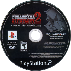 Fullmetal Alchemist 2: Curse of the Crimson Elixir - Disc (Canada) - 776x777