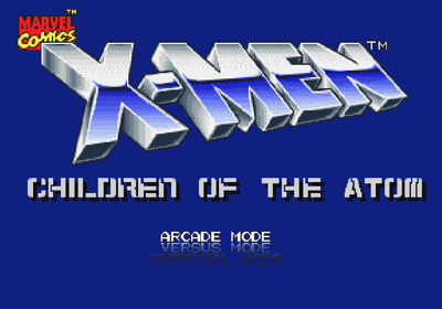X-Men: Children of the Atom - Screenshot - Game Select (World) - 640x448
