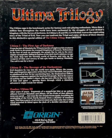 Ultima I-II-III: Trilogy - Box - Back - Reconstructed (World) - 880x1080