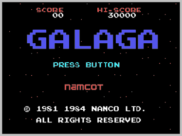 Galaga - Screenshot - Game Title (World) - 256x192