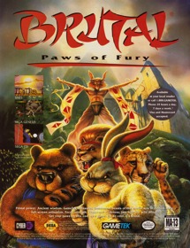 Brutal: Paws of Fury - Advertisement Flyer - Front (North America) - 1268x1650