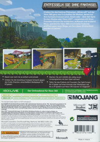 Minecraft: Xbox 360 Edition - Box - Back (Germany) - 904x1289