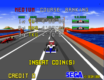 Virtua Racing - Screenshot - High Scores (World) - 496x384