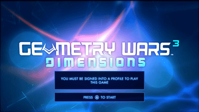 Geometry Wars 3: Dimensions - Screenshot - Game Title (World) - 1280x720