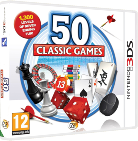 50 Classic Games 3D - Box - 3D (Europe) - 841x856