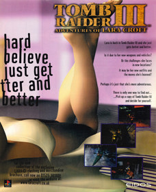 Tomb Raider III: Adventures of Lara Croft - Advertisement Flyer - Front (United Kingdom) - 1792x2200