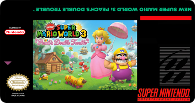 New Super Mario World 3: Peach's Double Trouble - Fanart - Box - Front (World) - 1600x844