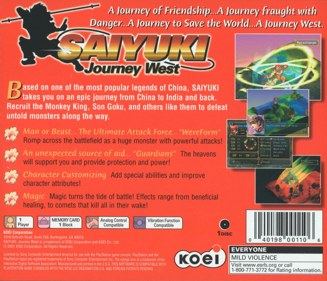 Saiyuki: Journey West - Box - Back (North America) - 1614x1386