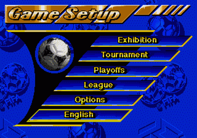 FIFA International Soccer - Screenshot - Game Select (World) - 640x448