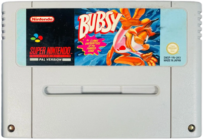 Bubsy in: Claws Encounters of the Furred Kind - Cart - Front (United Kingdom) - 1300x900