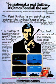 James Bond 007 - Advertisement Flyer - Front (North America) - 494x738