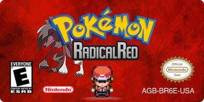 Pokémon Radical Red - Cart - Front (World) - 1424x712
