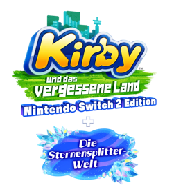 Kirby and the Forgotten Land: Nintendo Switch 2 Edition + Star-Crossed World - Clear Logo (Germany) - 915x1024
