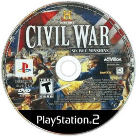 The History Channel: Civil War: Secret Missions - Disc (North America) - 700x700