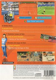 Slam Tennis - Box - Back (Europe) - 566x800