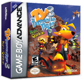 Ty the Tasmanian Tiger 3: Night of the Quinkan - Box - 3D (North America) - 1016x998