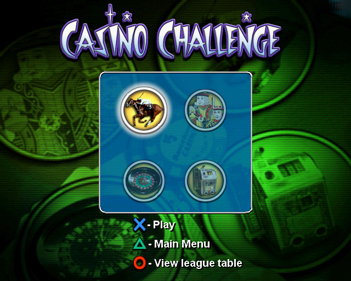 Casino Challenge - Screenshot - Game Select (Europe) - 640x512