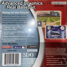 High Heat Major League Baseball 2002 - Box - Back (North America) - 2202x2234