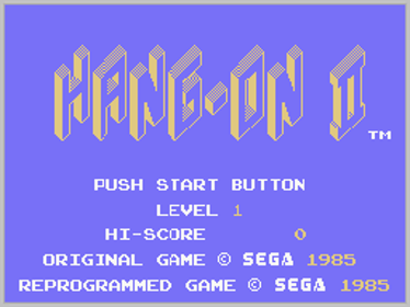 Hang-On II - Screenshot - Game Title (World) - 256x192