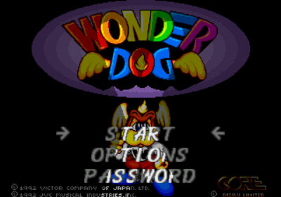 Wonder Dog - Screenshot - Game Title (North America) - 640x448