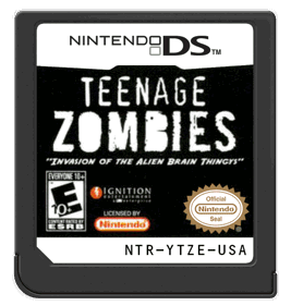 Teenage Zombies: Invasion of the Alien Brain Thingys! - Cart - Front (North America) - 571x600