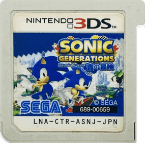 Sonic Generations - Cart - Front (Japan) - 1561x1535