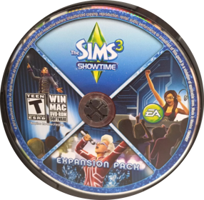 The Sims 3: Showtime - Disc (North America) - 1171x1147