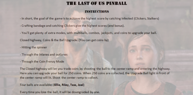 The Last of Us - Arcade - Controls Information (World) - 910x448