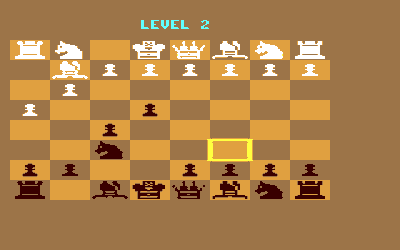 Chess (Compute! Publications) - Screenshot - Gameplay (North America) - 320x200