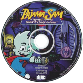 Pajama Sam: No Need To Hide When It's Dark Outside - Disc (United States) - 450x451
