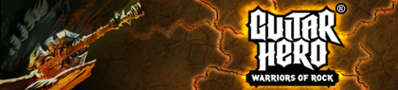 Guitar Hero: Warriors of Rock - Banner (World) - 420x95